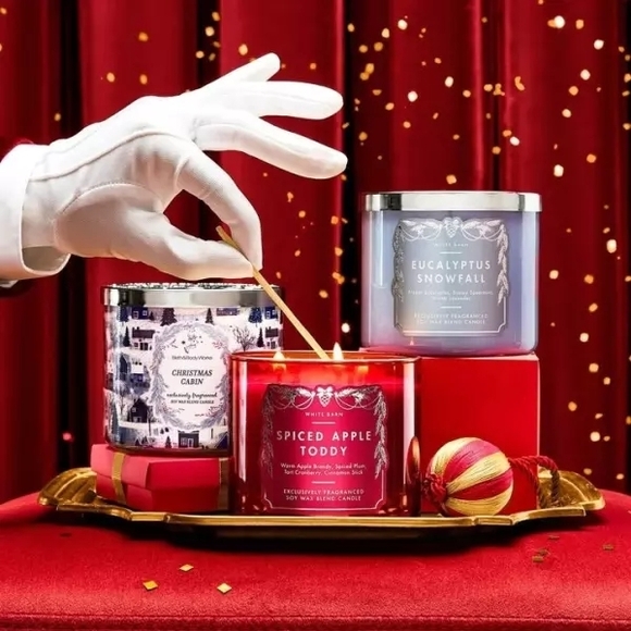 Bath & Body Works Spiced Apple Toddy 3-Wick Candle | NEW In Box 🍎🎄 - Picture 4 of 4